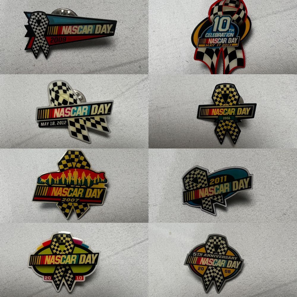 NASCAR Day Collector Pin Set 2005-2013 Racing Memorabilia Limited Edition Pins